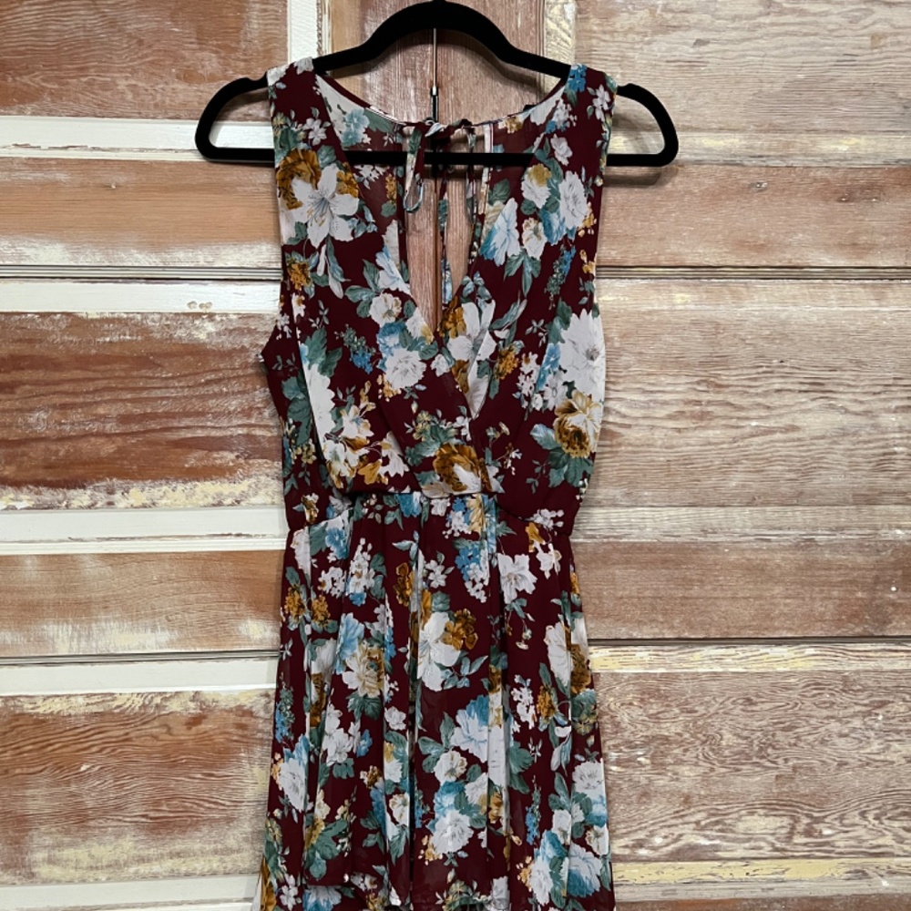 Flowy floral romper